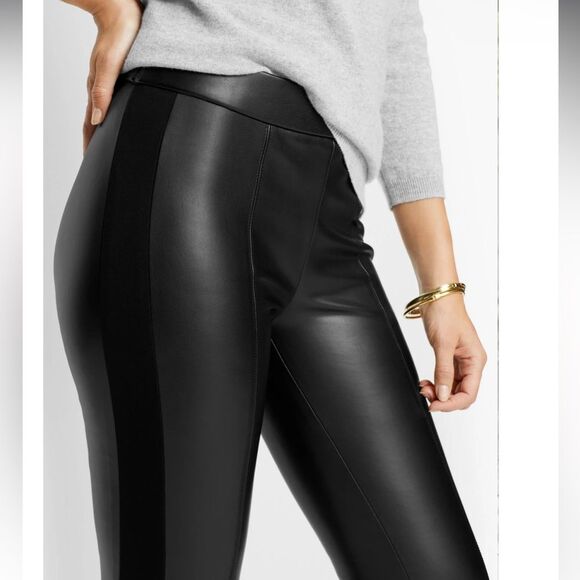 TALBOTS Portland FAUX Black
LEATHER LEGGINGS Size 6 women NWT🏷 - Picture 1 of 13